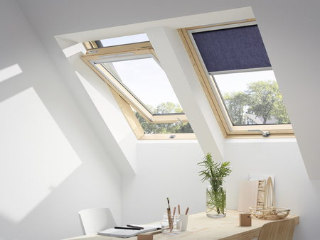 Kup mnie w pakiecie! Okno dachowe VELUX GLL MK06 1061B z kołnierzem EDZ 1000 do pokryć falistych, w kolorze RAL 7043