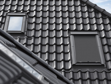 Markiza VELUX MHL, kolor tkaniny: 5060, prześwit 15%
