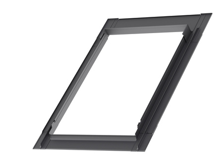 Kołnierze uszczelniające VELUX EDS 2000 z systemem ciepłego montażu BDX, do pokryć płaskich, w kolorze RAL 7043 (szarografitowy)