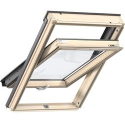 Okna dachowe VELUX GLL 1061B z dolnym otwieraniem, pakietem 3-szybowy i oblachowaniem zewnętrznym w kolorze RAL 7043