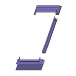 Kołnierz kombi VELUX EKT 0003 - element skrajny prawy