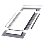 Kołnierze uszczelniające FAKRO ELV AX00 GREENVIEW, do pokryć łuskowych cienkich, w kolorze RAL 7016 (antracyt)