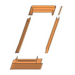 Kołnierz kombi VELUX EKT 0001F - element skrajny lewy z rynną zespalającą a=12 cm